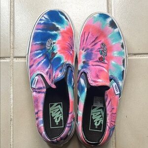 Vans adult Multicolor Tie-Dye Slip-On Sneakers
